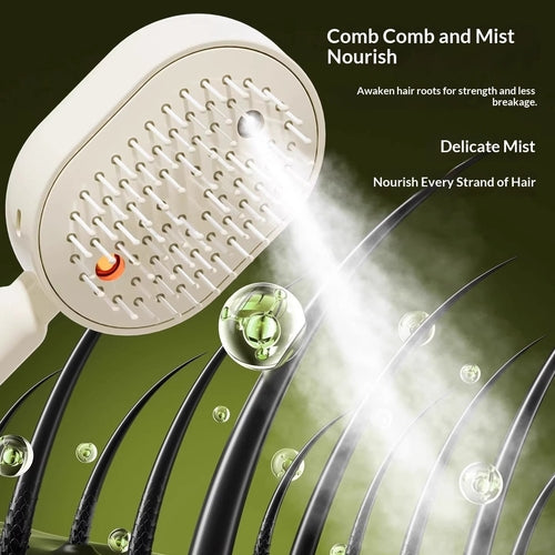 Electric Spray Airbag Massage Comb Essential Oil Atomized Hair Brush